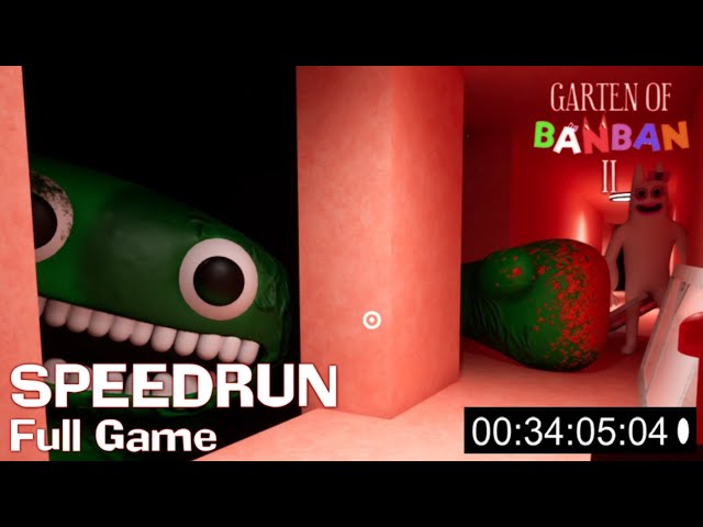 Garten of Banban 2 - SPEEDRUN Any% Full Game Walkthrough 34:05 (4K60)