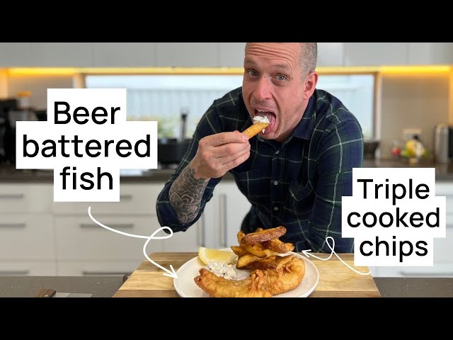 The perfect fish and chips - the kiwi way with crunchy beer-battered fish.