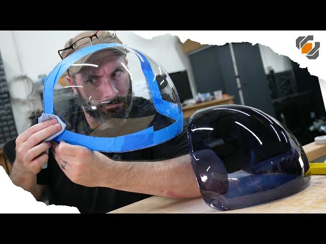 ACES Astronaut Helmet Visor for Adam Savage - Vacuum Forming Tutorial