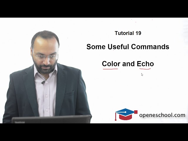 Windows Command Line Tutorials - Tutorial 19 - color and echo commands