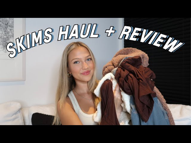 skims try-on haul + review: cozy collection, sleep collection + cotton collection | maddie cidlik