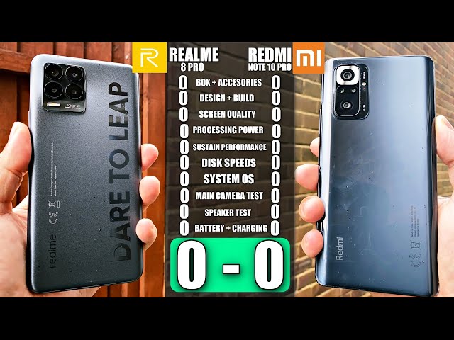 REALME 8 PRO VS Redmi Note 10 PRO - Ultimate Smartphone Comparison! Clash of the Mid-rangers!