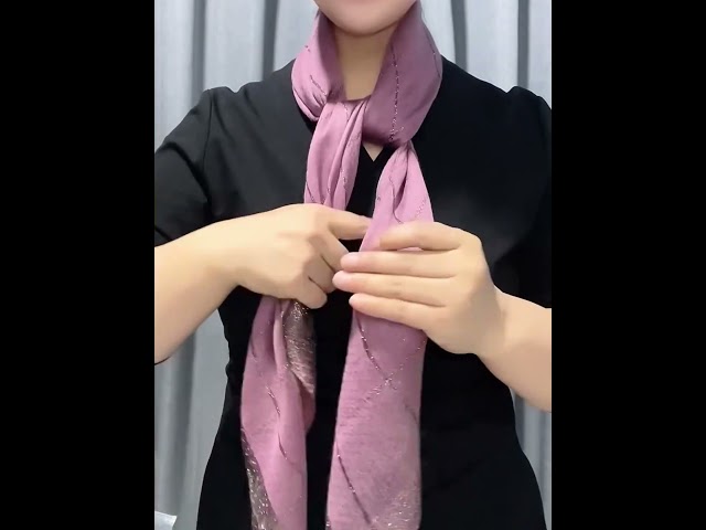 Long scarf bow tie method