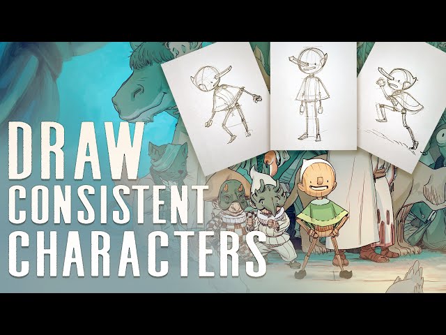 How to Draw Consistent Characters! - Make stylized characters look the same from drawing to drawing