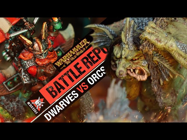 Orc & Goblins TROLL HORDE!!! vs Dwarfen Mountain Holds | Warhammer The Old World Battle Report