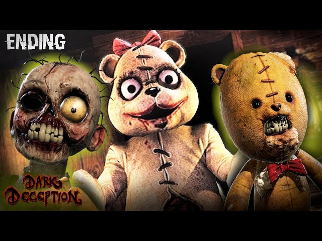 Mama Bear & her Trigger Teddies are Hunting Us || Dark Deception Chapter 4 #3 (Playthrough ENDING)