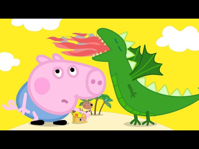 George Pig's Adventure with the Giant Dragon | Peppa Pig Official | Family Kids Cartoon