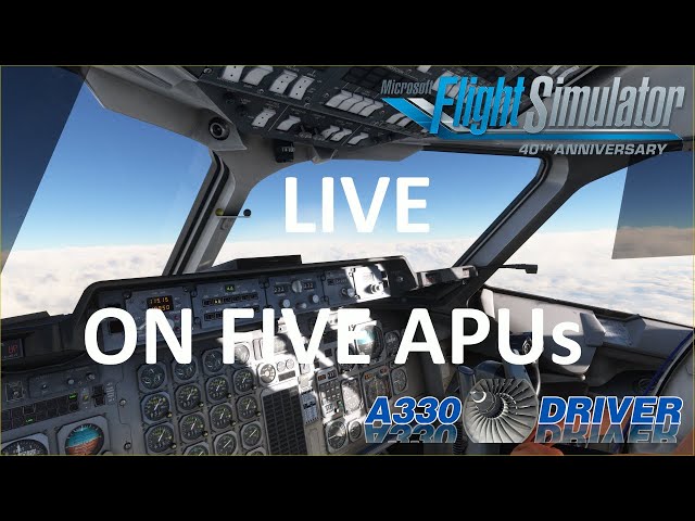 LIVE ON FIVE APUs | BAE146 Copenhagen - Oslo | Real Airbus Pilot