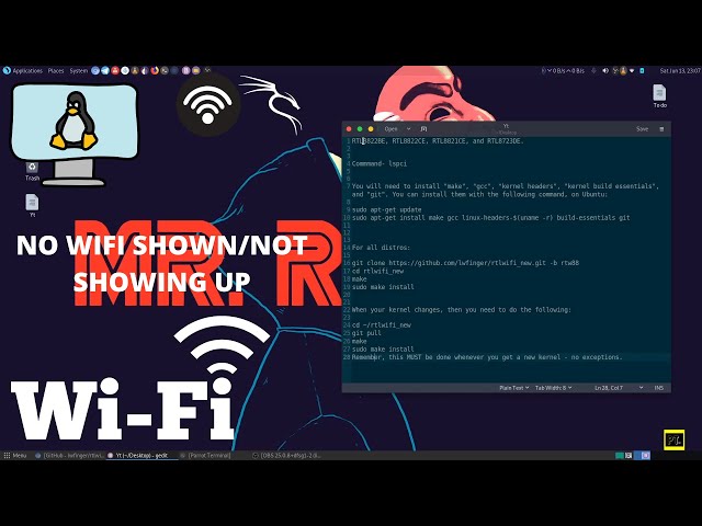 How to fix wifi driver Problem in Linux || (Kali linux )RTL8822BE, RTL8822CE, RTL8821CE, RTL8723DE