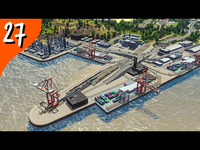 Building the Cargo Port! Cities: Skylines (Part 27)
