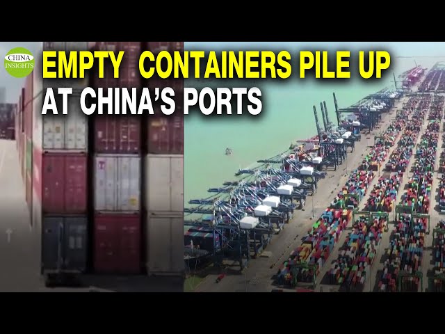 Stacked at 6 to 7 levels! Shipping Rates Plummet and China is losing the world's factory status
