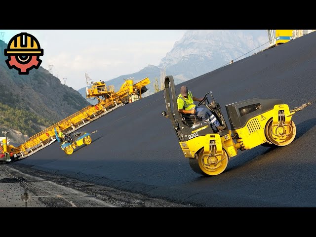World's Amazing Road Construction Procedure. Incredible Modern Fastest Construct Road Machines