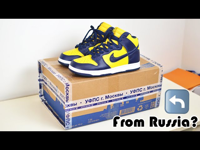 I Got These Dunks from Russia??? | Nike Dunk High SP "Michigan" Pickup & Review (2020 Release)