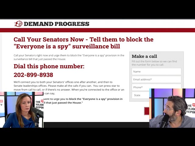 Call YOUR Senators NOW To BLOCK "Everybody Is A Spy" Provision In FISA Bill