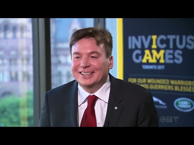 Sandie Rinaldo sits down with actor Mike Myers in 2017 | Archive