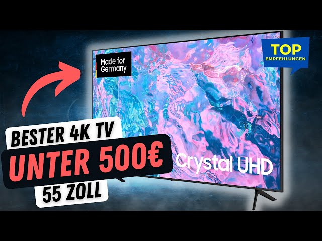 Bester 55 Zoll 4K Fernseher unter 500 Euro?! - Samsung Crystal UHD CU7179