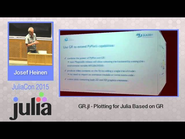 Josef Heinen: GR.jl - Plotting for Julia based on GR