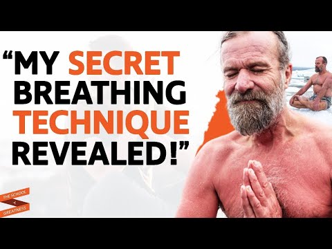 Wim Hof The Iceman Demonstrates His Breathing Technique with Lewis Howes