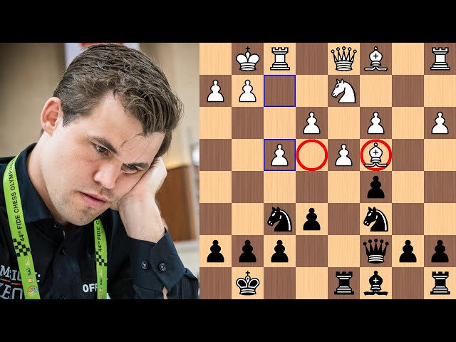 Magnus Carlsen shows us a simple light-square strategy | 44th Chess Olympiad