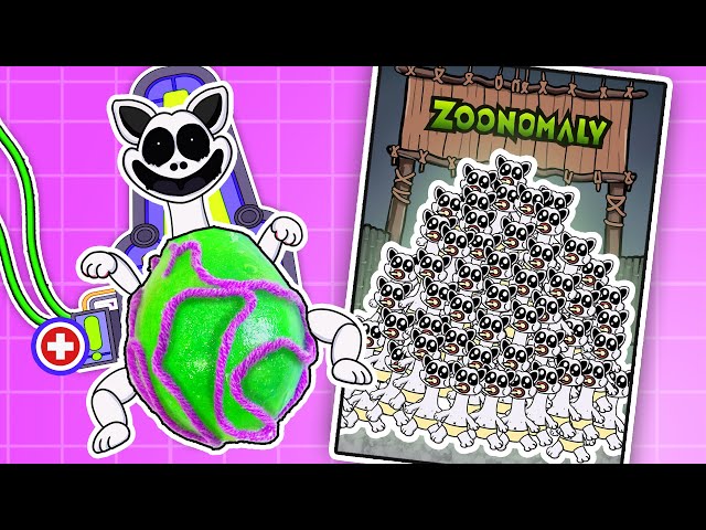 Making Zoonomaly Smile cat pregnant 1000 alien babies blind bags - zoonomaly horror game 2