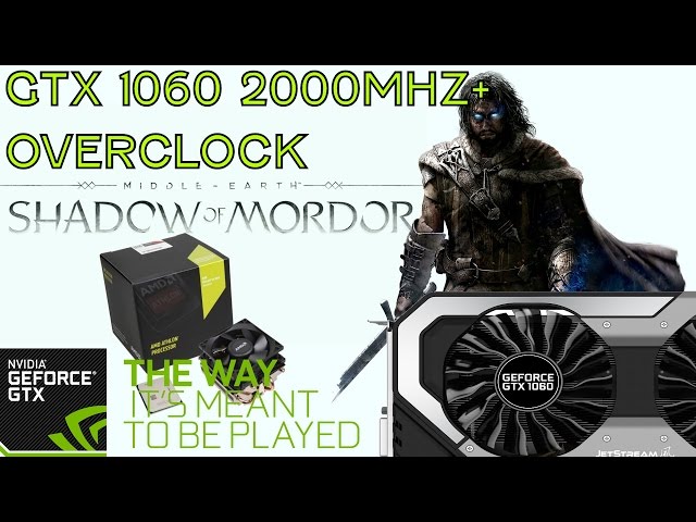 AMD 880k + GTX 1060 6gb Shadow Of Mordor Benchmark 1080p vs 1440p vs 4k