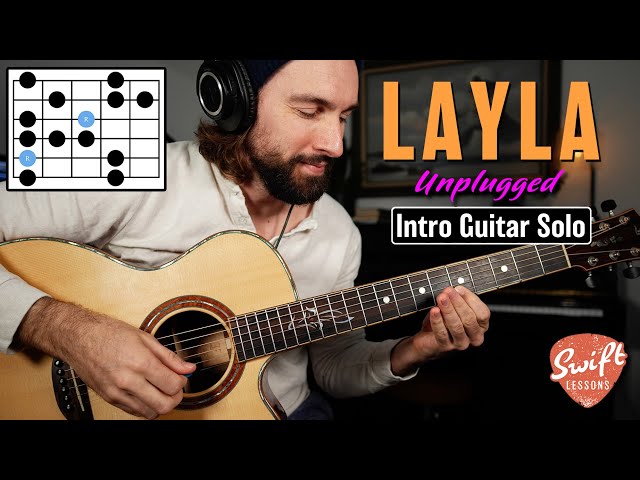 Eric Clapton "Layla" Unplugged - Intro Solo Guitar Lesson