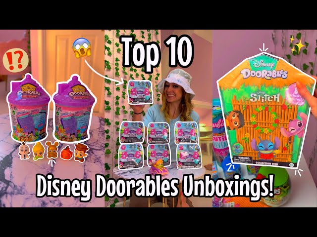 [ASMR] TOP 10 *DISNEY DOORABLES* MYSTERY UNBOXINGS!!😱👑🌈✨(ULTRA RARE FINDS!!🫢) | Rhia Official♡