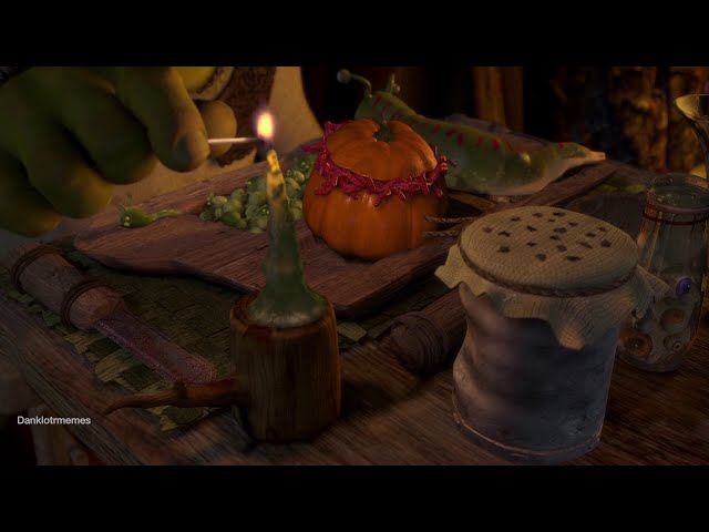 The Last Goodbye by Billy Boyd but with scenes from the Shrek franchise