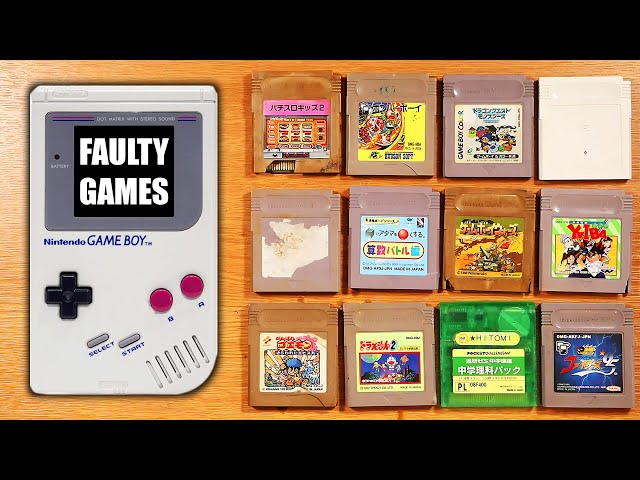 I Bought 12 FAULTY Gameboy Games - How Many Can We Fix?