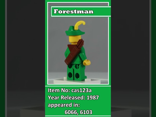 Shorts: LEGO® Minifigures Castle cas123a - Forestman #Castle #Knight
