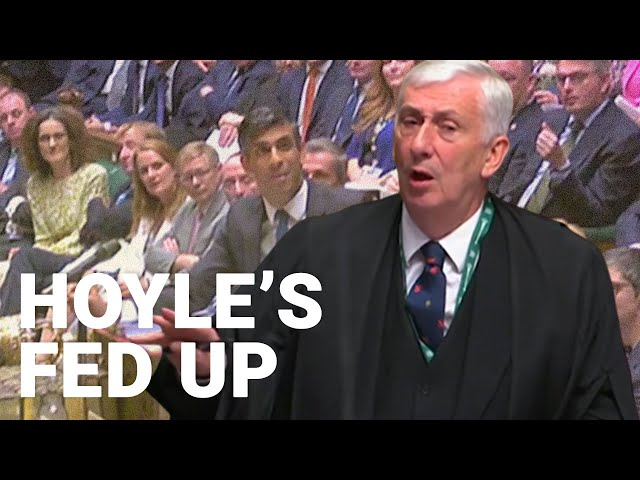 Lindsay Hoyle gets fed up with Rishi Sunak and Keir Starmer at PMQs