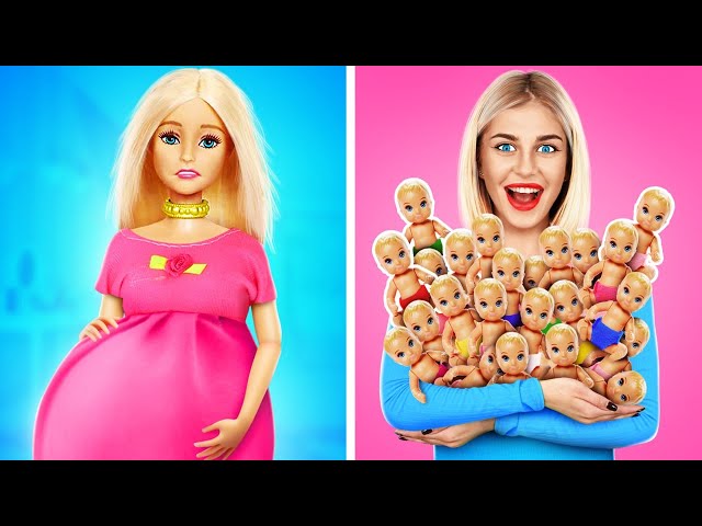 Barbie Having a Baby 👶 *Crazy Pregnancy Hacks & Gadgets for Doll*