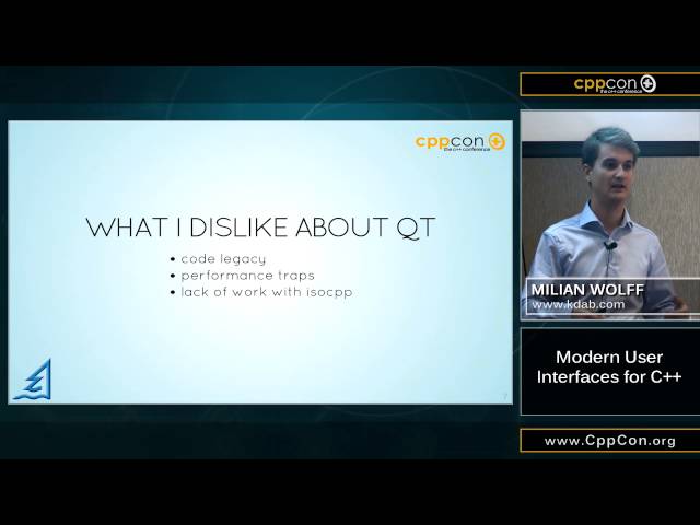 CppCon 2015: Milian Wolff "Modern User Interfaces for C++”