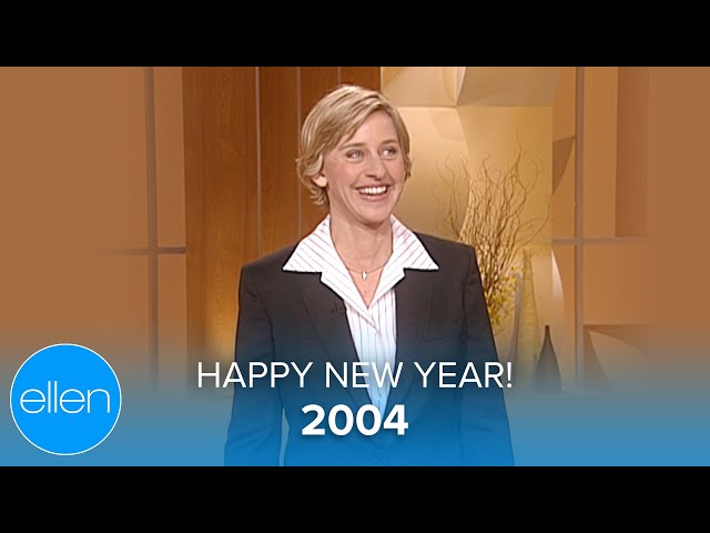 Ellen Celebrates the New Year in 2004!