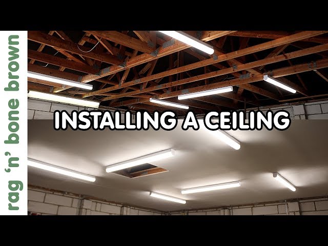 Installing An Insulated Ceiling - NEW WORKSHOP EPISODE 3