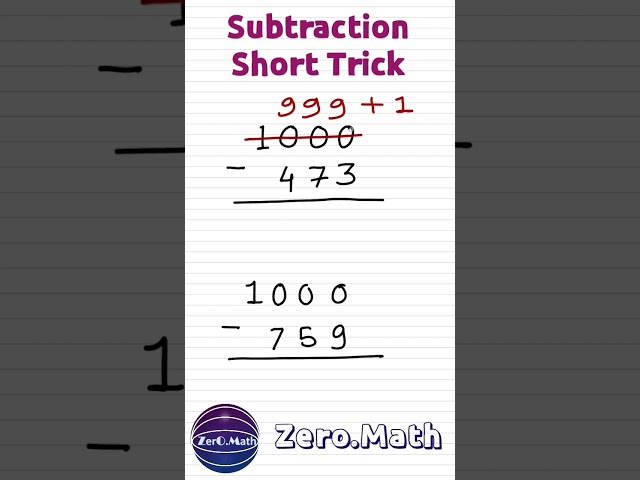 How to subtract #shorts #maths #mathstricks #tranding #viral