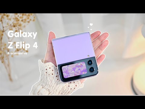Samsung Galaxy Z Flip 4  💜 aesthetic unboxing | Samsung Case | Razer Kishi V2 | Genshin Impact