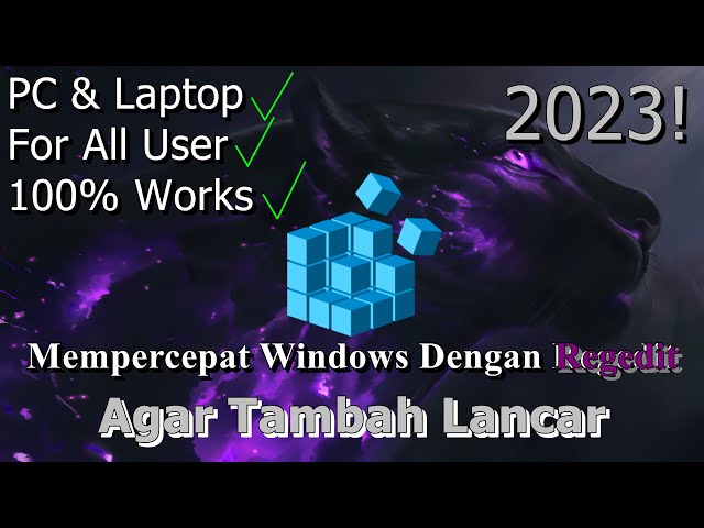 🔧Cara Mempercepat Windows Dengan Regedit ✅ Agar Tambah Lancar | 2023! (Updated) [Part 6]