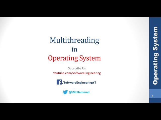 Single threading and multithreading | operating system