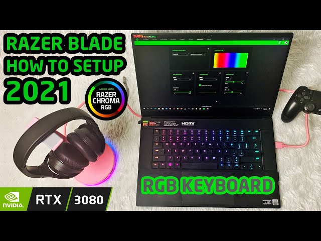Razer Blade 2021 - How To Setup RGB Keyboard Lighting (Razer Chroma)