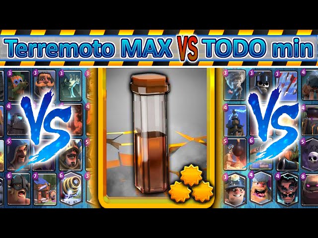 Terremoto MAXIMO ⭐⭐⭐   VS TODO min | Clash Royale
