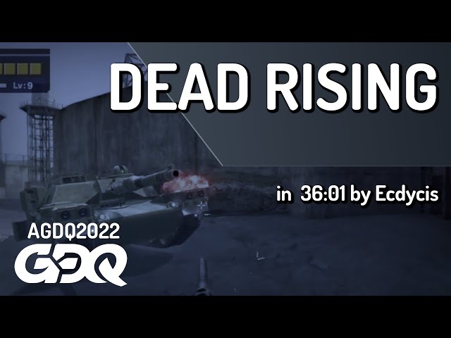 Dead Rising by Ecdycis in 36:01 - AGDQ 2022 Online