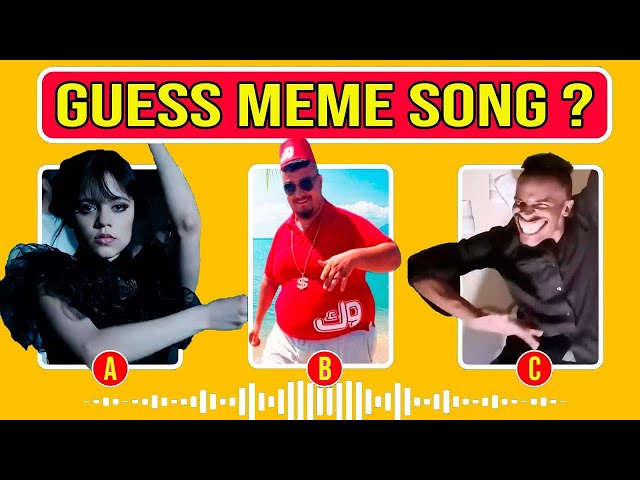 Guess Meme SONG | Wednesday, Skibidi dom dom, That one guy, M3gan | Quiz #1