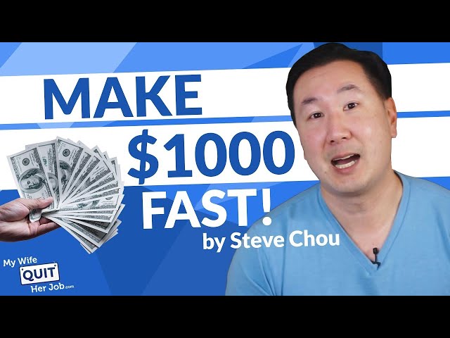 How To Make 1000 Dollars Fast And Turn Your Skills Into A Legit Business