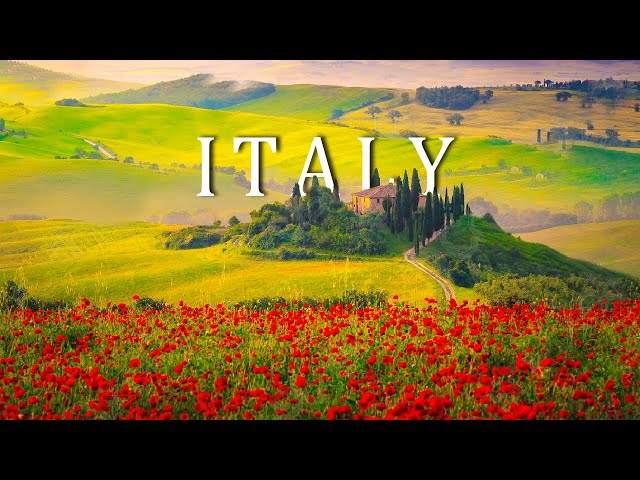 Relaxing Music with Beautiful Scenic Relaxation Views of Italy | Guitar Instrumental Music