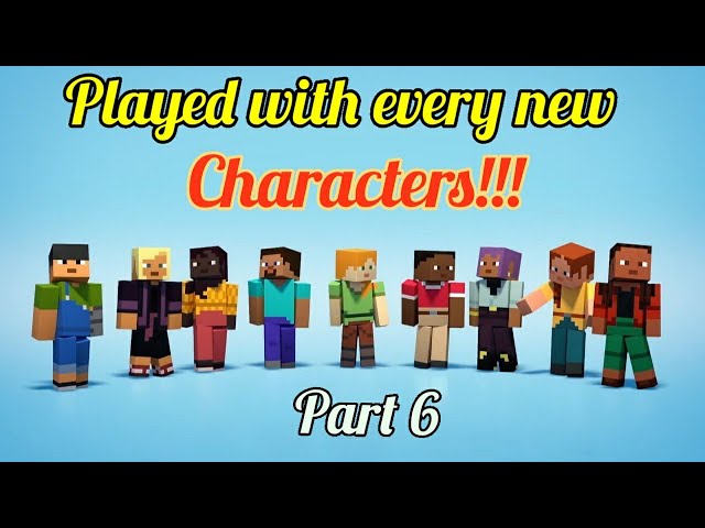 I played with all new characters in Minecraft 1.20 #minecraft