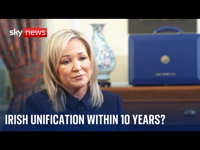 NI: Michelle O'Neill predicts Irish unity vote within a decade