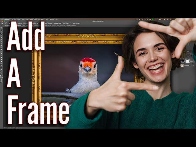 How to Put a Photo in a Frame in PHOTOSHOP
