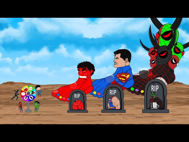 Evolution Of Foot - HULK, SPIDER-MAN, SUPERMAN : Returning from The Dead SECRET - FUNNY MOVIES