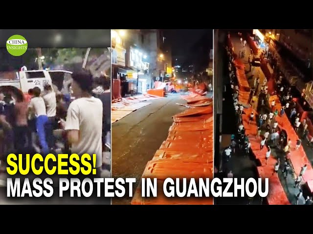Tens of thousands of people storm the blockade, workers free to escape Guangzhou/Foxconn Updates